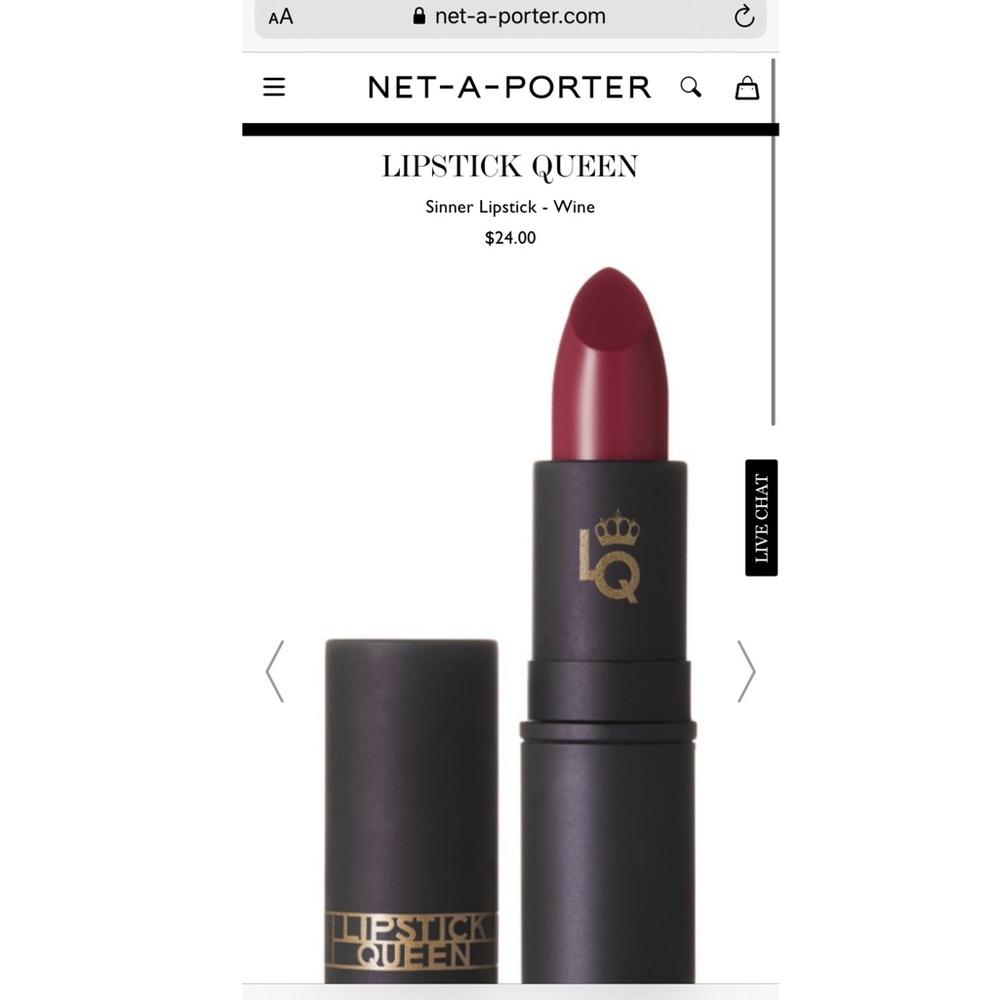 NWT LIPSTICK QUEEN Sinner Lipstick - Wine